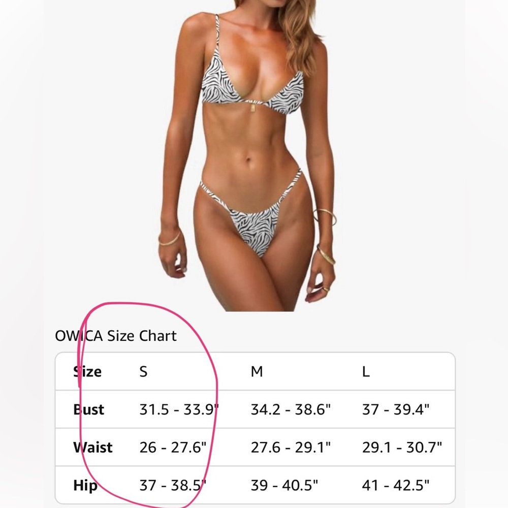 Women's Triangle Bikini and Cheeky Thong Swimsuit with Adjustable Straps